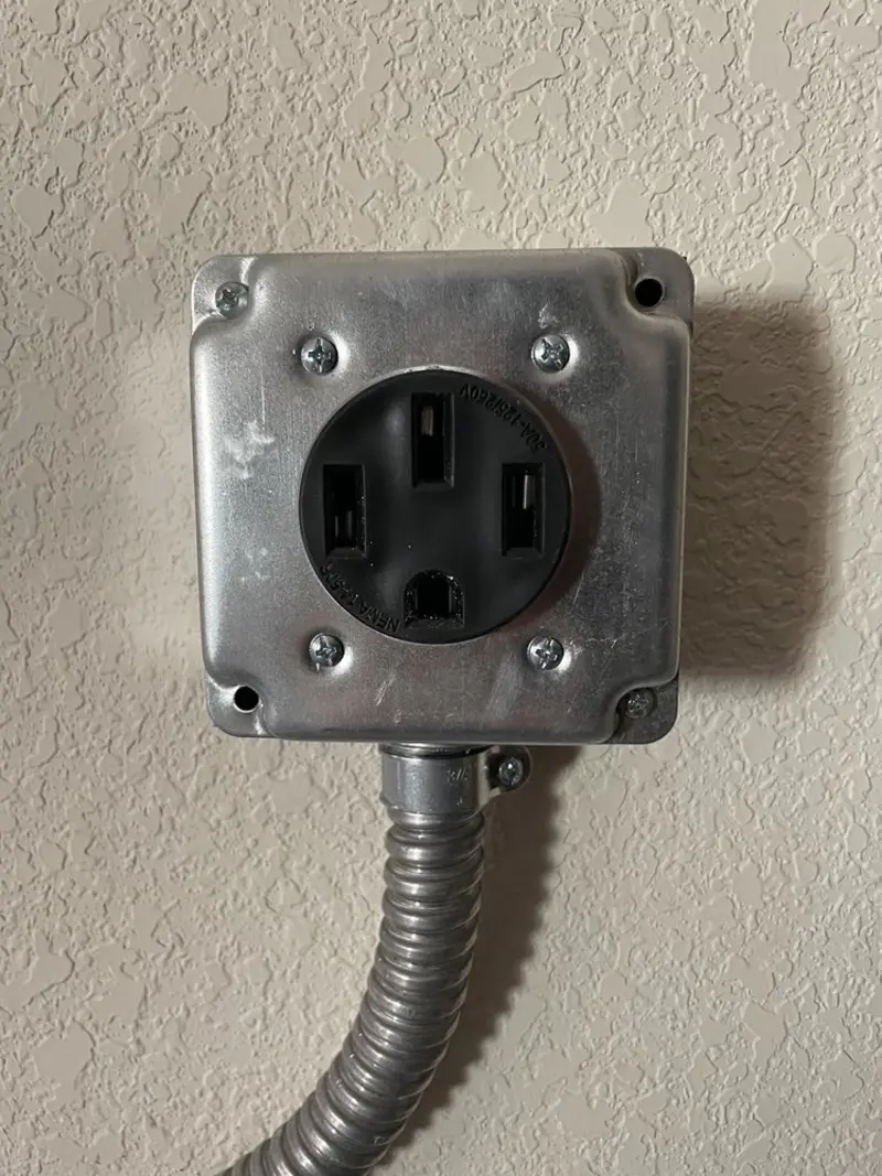 NEMA 14-50 outlet installed for Smart Home Electrical in South Charleston